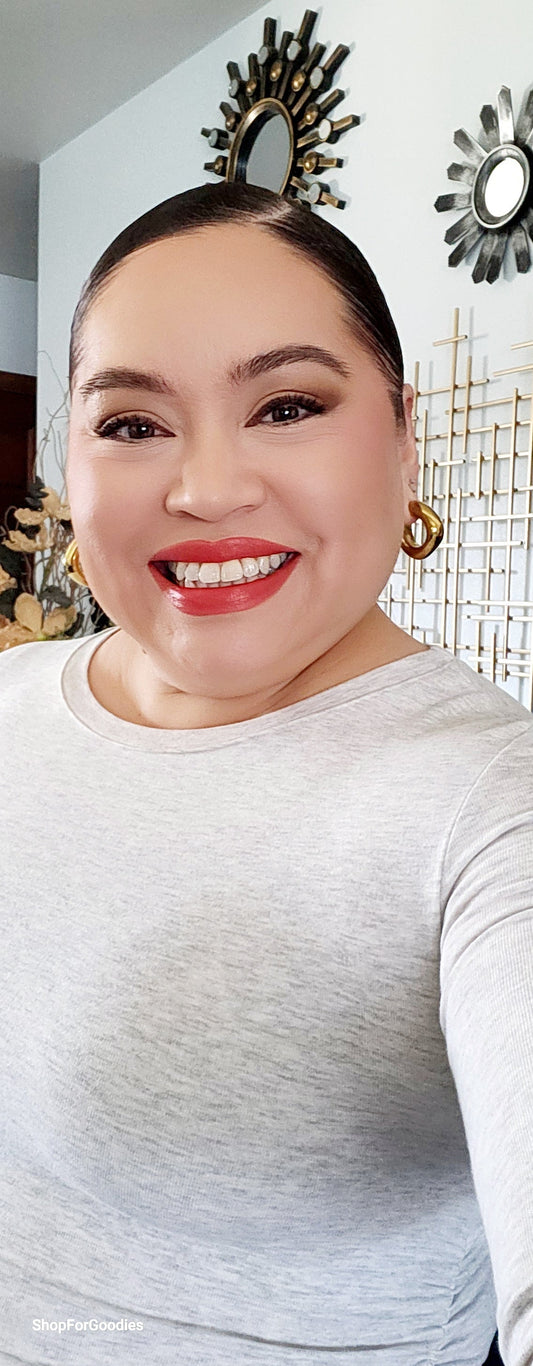 Thick Gold Chunky Hoops Earrings
