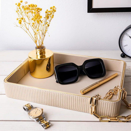 ✨ The ZHEM Luxury Leather Nightstand Tray: The Chic, Functional Organizer Every Home Needs