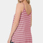 Zenana Striped Curved Hem Cami