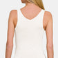 Zenana Double Layer V Neck Tank