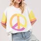 SAGE + FIG Color Block Peace Applique T-Shirt