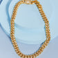 Brass Curb Chain Necklace