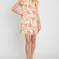 GeeGee Floral Short Sleeve Mini Dress