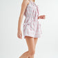 MABLE Plaid Sleeveless Button Down Romper