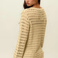 BiBi Round Neck Openwork Knit Cover Up