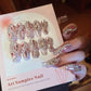 LuxeRhinestone Coffin Pink Press-On Nails