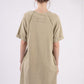 VERY J Washed Round Neck Mini Tee Dress