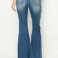 RISEN Full Size High Rise Front Seam Detailed Flare Jeans