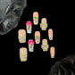 Blush Garden 3D Press-On Nails