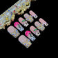 Blush Garden 3D Press-On Nails