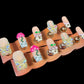 Blush Garden 3D Press-On Nails