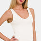 Zenana Double Layer V Neck Tank