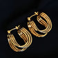 U-Shaped Hoop Earrings