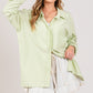 SAGE + FIG Striped Button Up Long Sleeve Shirt