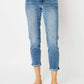 Judy Blue Full Size Cuffed Hem Slim Jeans