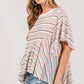 SAGE + FIG Full Size Round Neck Stripe Top