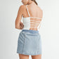 MABLE Strappy Back Cropped Cami