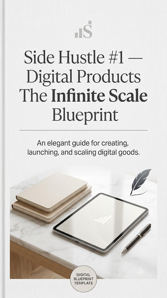 Side Hustle #1 — Digital Products: The Infinite Scale Blueprint