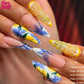 Amalfi Coast Citrus & Seafood Extravaganza Press-On Nail Set