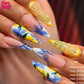 Amalfi Coast Citrus & Seafood Extravaganza Press-On Nail Set
