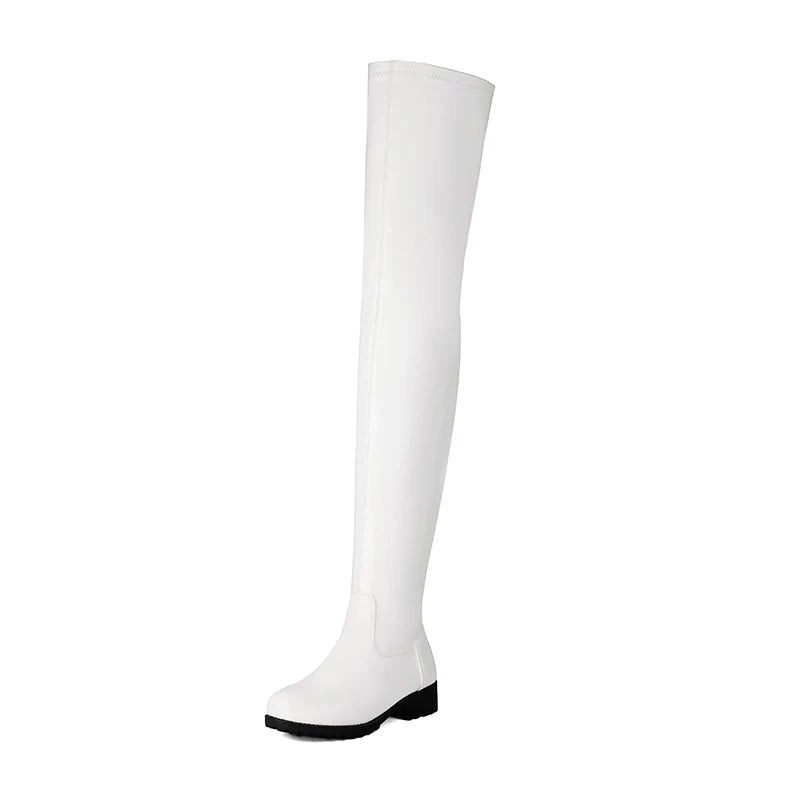 Luxe Comfort Round Toe Long Boots