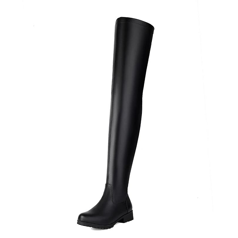 Luxe Comfort Round Toe Long Boots