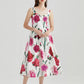 Strawberry Flower Print Dress