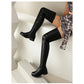 Luxe Comfort Round Toe Long Boots