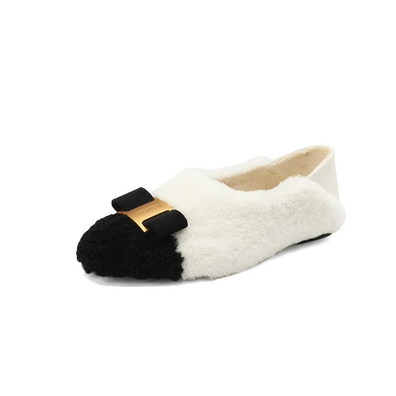 Wool Shearling Loafers Shoes
