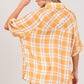 SAGE + FIG Plaid Button Up Side Slit Shirt