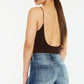 Kancan High Waist Raw Hem Denim Shorts