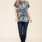 Celeste Full Size Round Neck Short Sleeve Floral T-Shirt