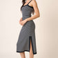 Mittoshop Contrast Striped Midi Cami Dress
