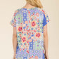 Celeste Full Size Round Neck Short Sleeve Floral T-Shirt