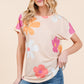 BOMBOM Floral Short Sleeve T-Shirt