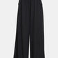 Zenana Pleated Linen Blend Wide Leg Pants