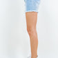 American Bazi High Waist Distressed Frayed Denim Shorts