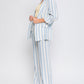 Love Tree Linen Woven Striped Blazer