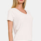 Zenana Ribbed Short Sleeve T-Shirt