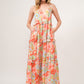 And The Why Floral Ruffled Tiered Maxi Cami Dress