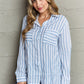 Ninexis Take Your Time Collared Button Down Striped Shirt