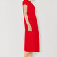 Marina West Swim Pleated Cap Sleeve A-Line Dress