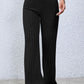 Basic Bae Full Size Ribbed High Waist Flare Pants