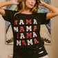 BiBi MAMA Graphic Distressed Short Sleeve T-Shirt