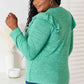 Double Take Ruffle Shoulder Long Sleeve T-Shirt