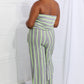 Sew In Love Pop Of Color Full Size Sleeveless Striped Jumpsuit