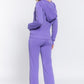 ACTIVE BASIC French Terry Zip Up Hoodie and Drawstring Pants Set