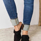 East Lion Corp Pointed-Toe Braided Trim Mules