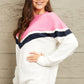 e.Luna Chevron Pullover Sweater