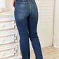 Judy Blue Full Size Elastic Waistband Straight Jeans